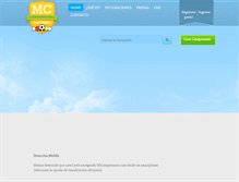 Tablet Screenshot of micampeonato.com